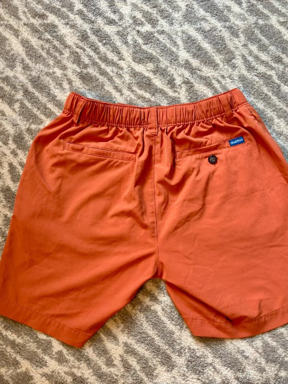 Men's Orange Chubbies Athletic Shorts Sized Small 6